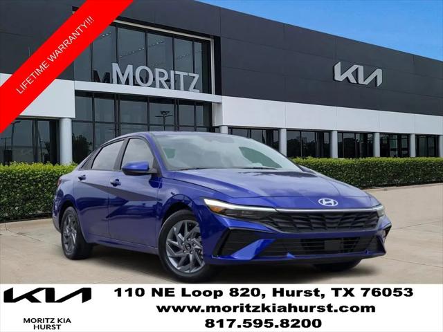 2024 Hyundai Elantra Hybrid Blue for sale in Hurst, TX