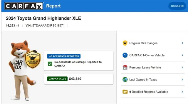 2024 Toyota Grand Highlander XLE