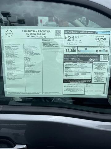2026 Nissan Frontier Crew Cab SV 4x2 for sale in Tampa, FL