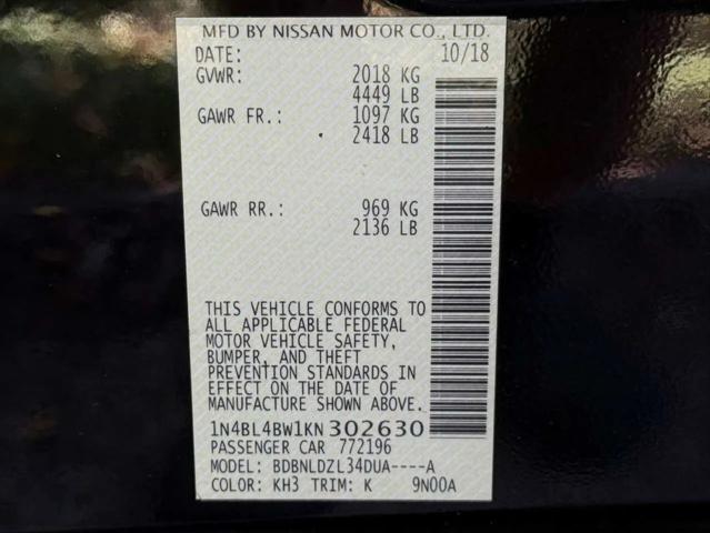 2019 Nissan Altima 2.5 S