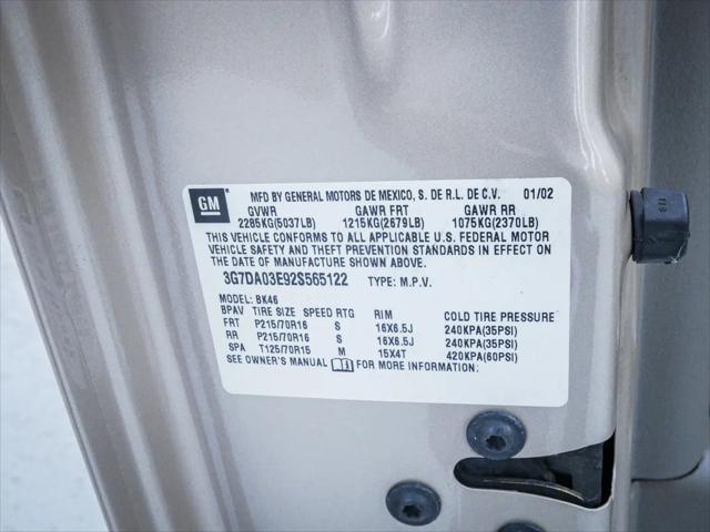 2002 Pontiac Aztek All Purpose