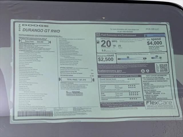 2026 Dodge Durango GT RWD