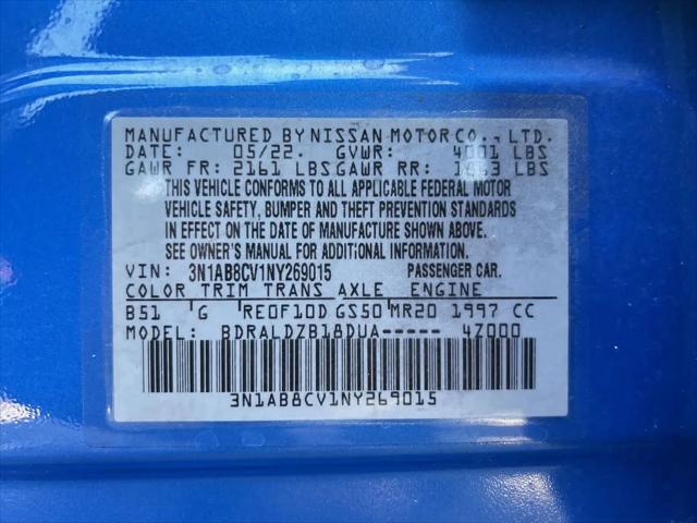 2022 Nissan Sentra SV Xtronic CVT