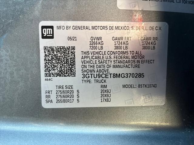 2021 GMC Sierra 1500 4WD Crew Cab Standard Box Elevation