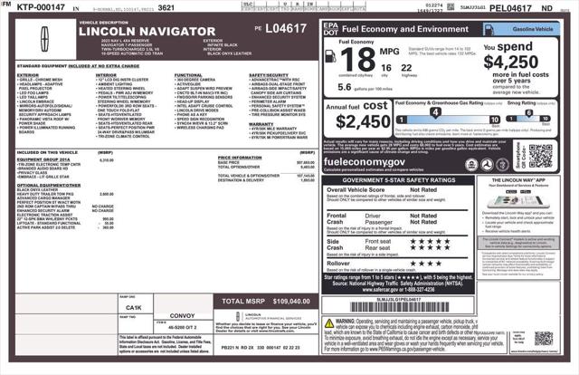 2023 Lincoln Navigator Reserve L