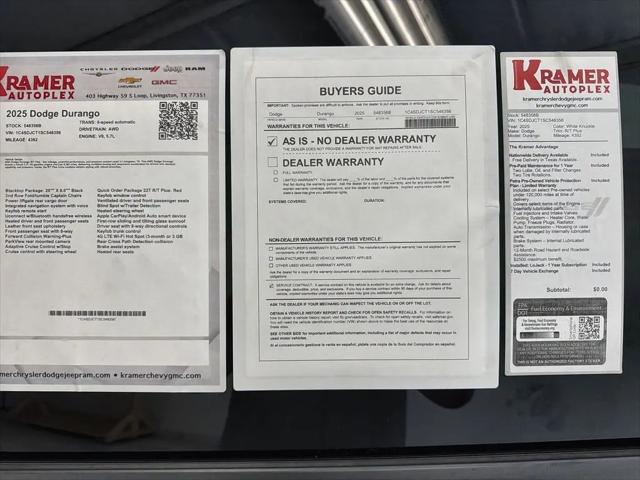 2025 Dodge Durango R/T Plus AWD