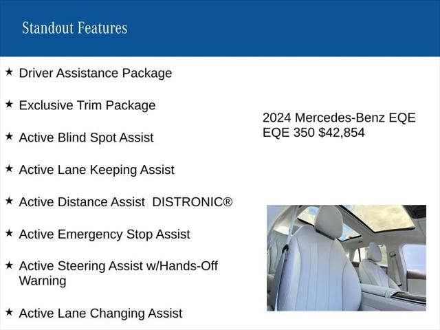2024 Mercedes-Benz EQE 350 4MATIC