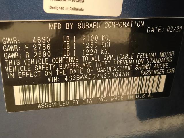 2022 Subaru Legacy Premium