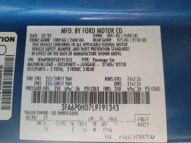 2020 Ford Fusion SE
