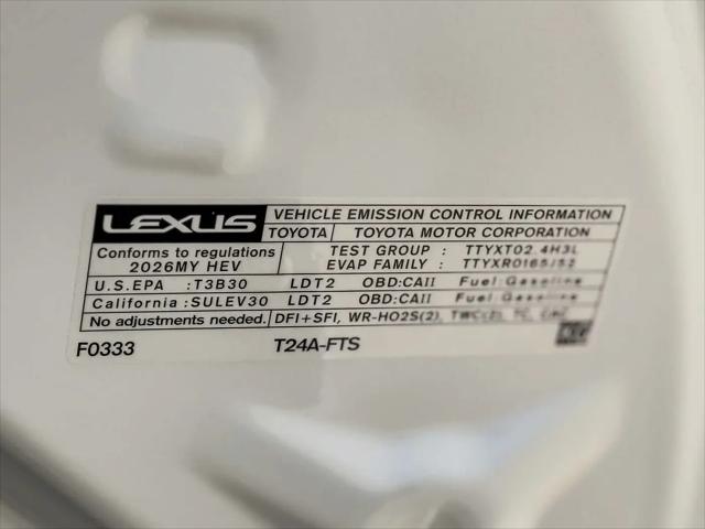 2026 Lexus RX 500h F SPORT Performance