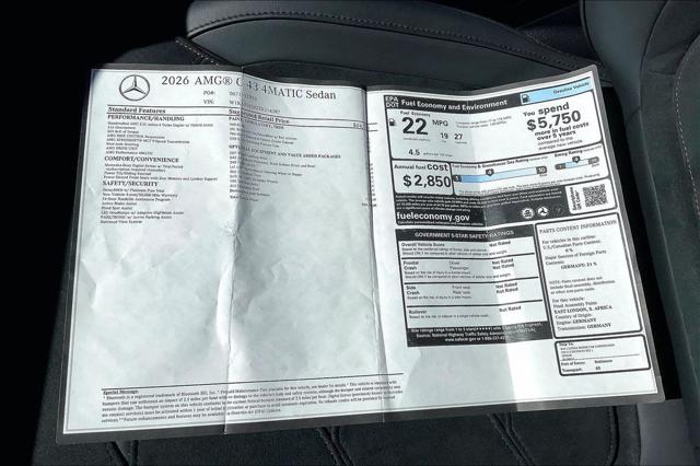 2026 Mercedes-Benz AMG C 43 4MATIC