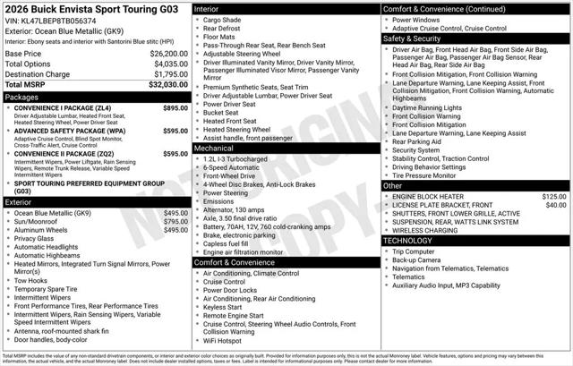 2026 Buick NV Sport Touring FWD
