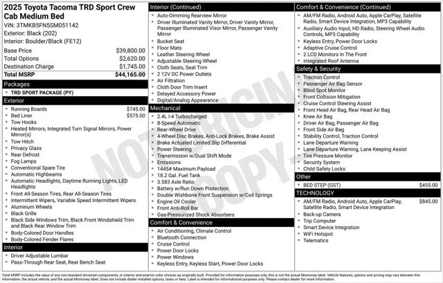2025 Toyota Tacoma TRD Sport