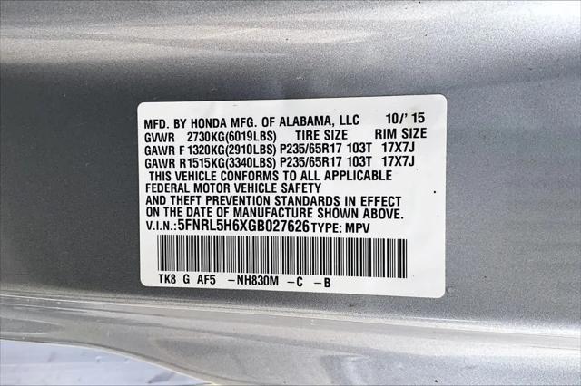 2016 Honda Odyssey EX-L