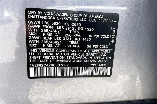 2024 Volkswagen Atlas 2.0T SEL Premium R-Line