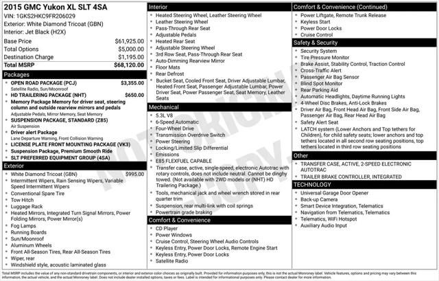 2015 GMC Yukon XL SLT