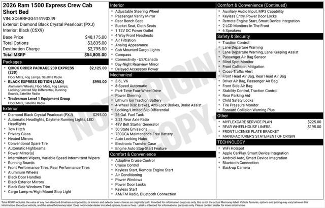 2026 Ram 1500 Express Crew Cab 4x4 57 Box