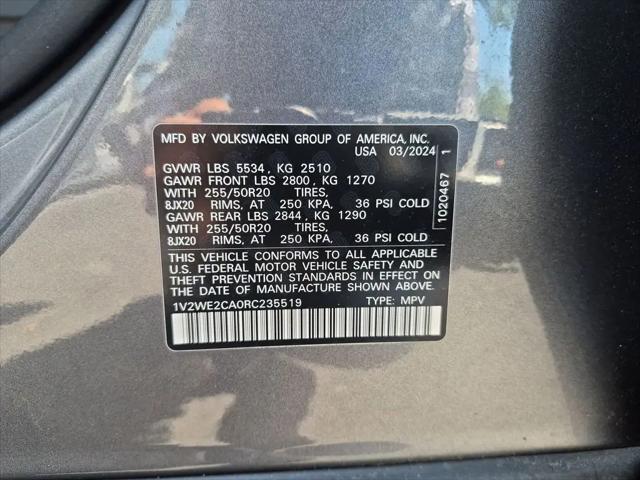 2024 Volkswagen Atlas Cross Sport 2.0T SE w/Technology