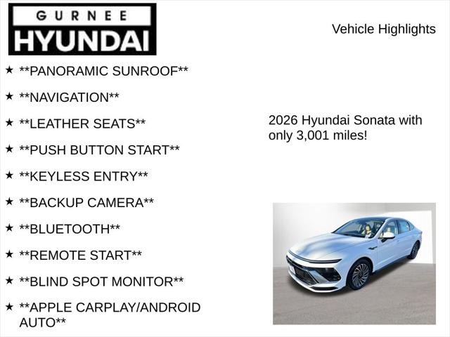 2026 Hyundai Sonata Hybrid Limited