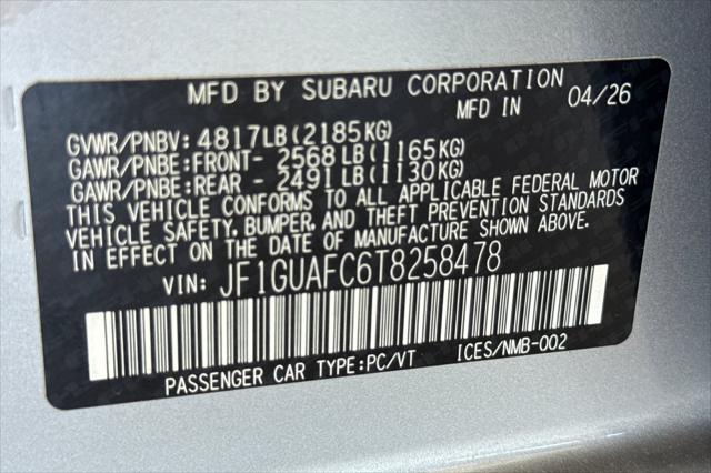 2026 Subaru Impreza Sport