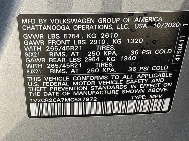2021 Volkswagen Atlas 3.6L V6 SEL R-Line
