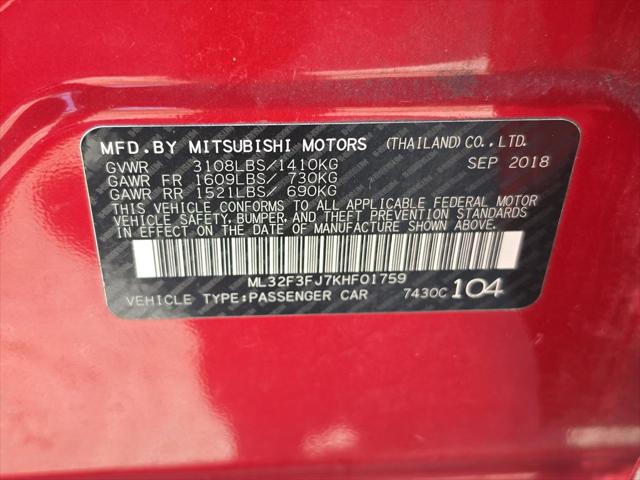 2019 Mitsubishi Mirage G4 ES