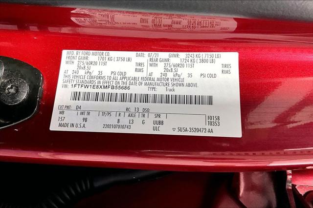 Used 2021 Ford F-150 Platinum For Sale in Millington, TN