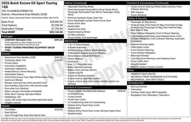 2026 Buick Encore GX Sport Touring AWD