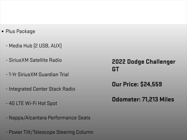 2022 Dodge Challenger GT AWD