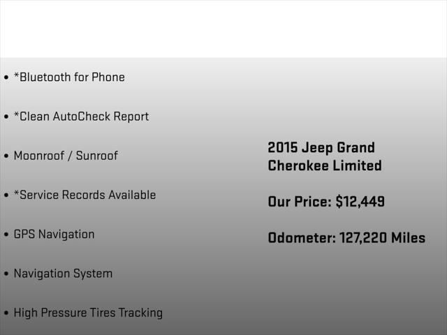 2015 Jeep Grand Cherokee Limited