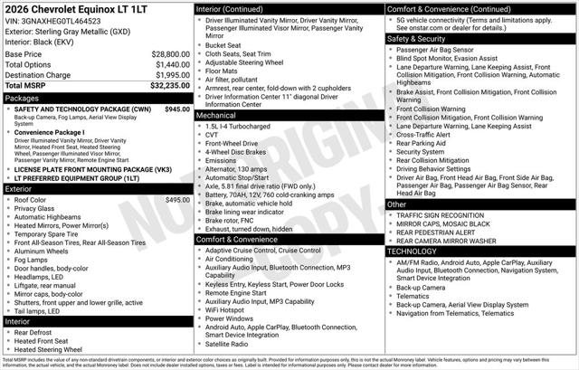 2026 Chevrolet Equinox FWD LT
