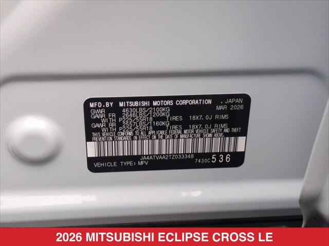 2026 Mitsubishi Eclipse Cross LE 1.5T S-AWC