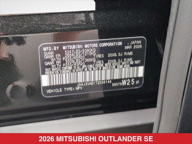 2026 Mitsubishi Outlander LE 1.5T 2WD