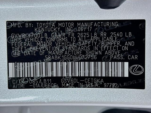 2017 Lexus ES 350 350