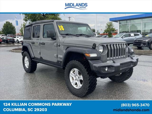 2018 Jeep Wrangler Unlimited Sport S 4x4 for sale in Columbia, SC