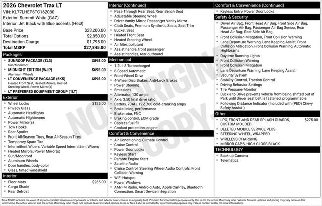 2026 Chevrolet Trax FWD LT