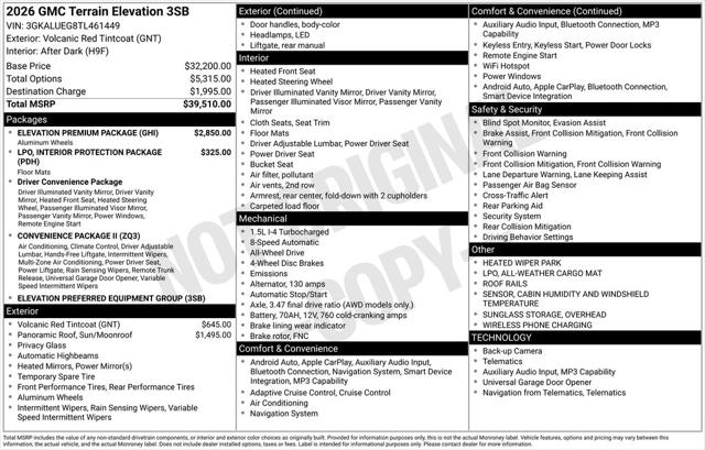 2026 GMC Terrain AWD Elevation