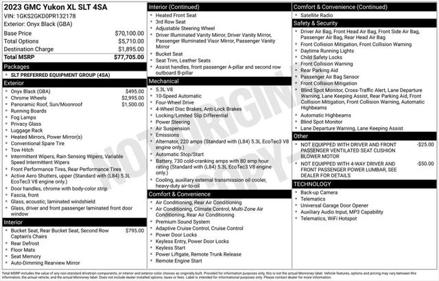 2023 GMC Yukon XL 4WD SLT