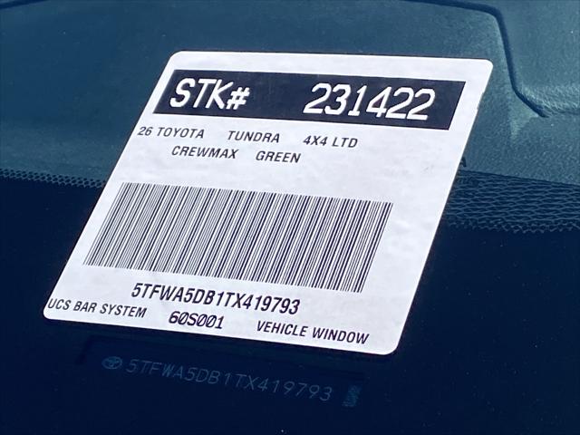 2026 Toyota Tundra Limited CrewMax 5.5' Bed