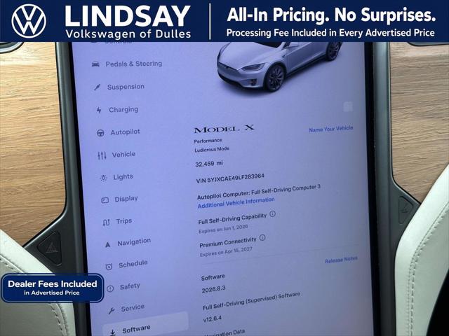 2020 Tesla Model X Performance Dual Motor All-Wheel Drive