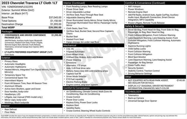 2023 Chevrolet Traverse FWD LT Cloth