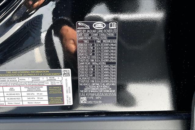 2026 Land Rover Range Rover P400 SE 7 Seat