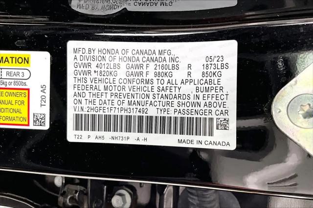 2023 Honda Civic EX w/o BSI