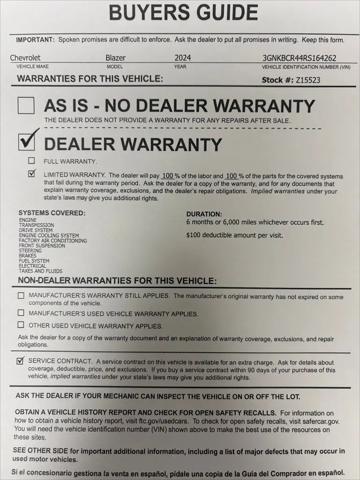 2024 Chevrolet Blazer FWD 2LT