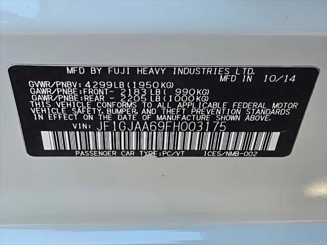 2015 Subaru Impreza 2.0i