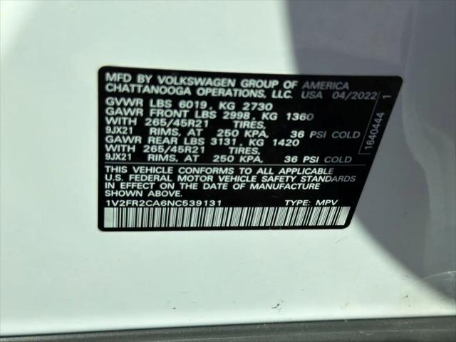 2022 Volkswagen Atlas 3.6L V6 SEL Premium R-Line