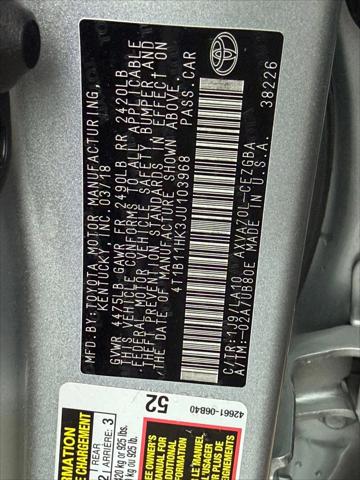 2018 Toyota Camry XLE