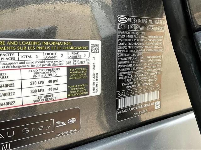 2022 Land Rover Range Rover Westminster