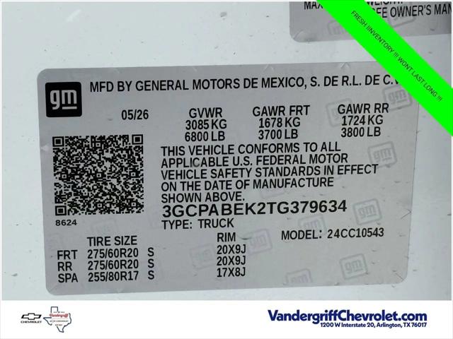 2026 Chevrolet Silverado 1500 2WD Crew Cab Short Bed Custom