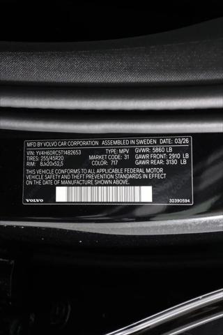 2026 Volvo XC60 Plug-In Hybrid Plus, T8 AWD Electric/Gasoline, Dark
